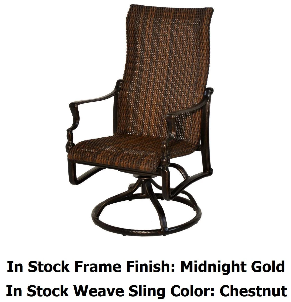 GES Bel Air Cast Aluminum Woven Patio Dining Sets 2 GES Bel Air Cast Aluminum Woven Patio Dining Sets - Image 2