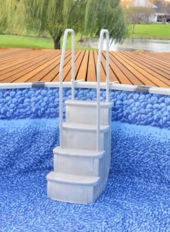 IStep Deck Entry Steps Ladder For Above Ground Swimming Pool -Courtyard Home Furnishings Store 016834 2