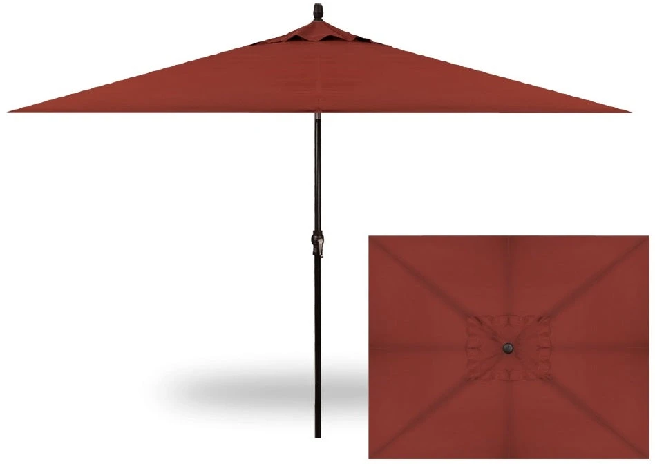 8' X 10' Rectangular Market Black Frame Henna Canopy Umbrella 1 8' X 10' Rectangular Market Black Frame Henna Canopy Umbrella