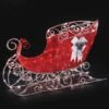 43" Crystal Splendor Red Sleigh Decoration