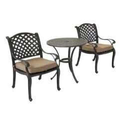 Stonegate Cast Aluminum Cushioned Patio Dining Sets -Courtyard Home Furnishings Store 031929 4