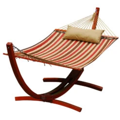 2-Point Quilted Hammock With Arc Frame Combination -Courtyard Home Furnishings Store 033121