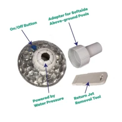 GAME LED Color Changing Pool Return Jet Light -Courtyard Home Furnishings Store 033992 2