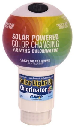 Solar Color-Changing Floating Globe Chlorinator