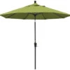 9' Auto Tilt Market Black Frame Macaw Canopy Umbrella Thin Pole
