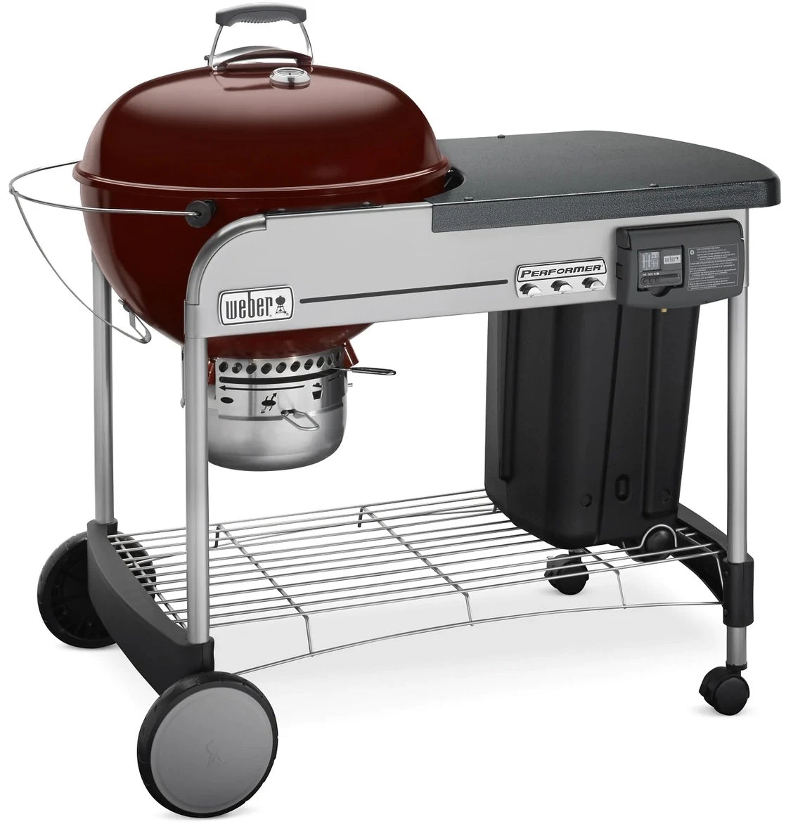 Weber Performer Deluxe 22" Crimson Charcoal Grill 1 Weber Performer Deluxe 22" Crimson Charcoal Grill