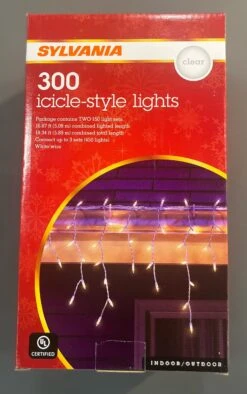Set Of 300 Icicle Lights On A White Wire -Courtyard Home Furnishings Store 087928