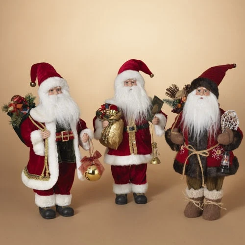 18" Polyester Standing Santas 1 18" Polyester Standing Santas
