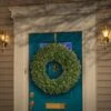 36" Pre-Lit Albany Fir Artificial Wreath