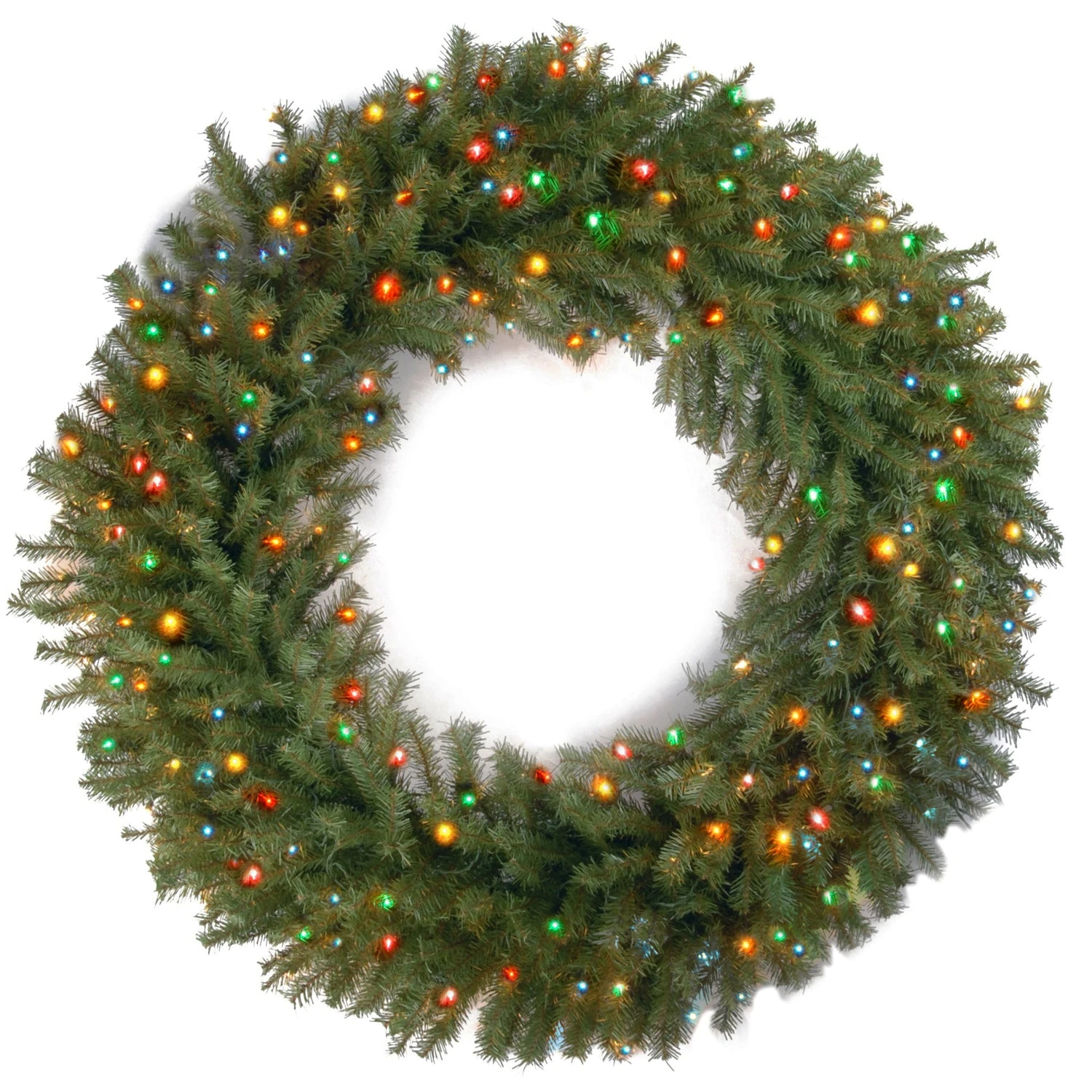 36" Pre-Lit Albany Fir Artificial Wreath 3 36" Pre-Lit Albany Fir Artificial Wreath - Image 3