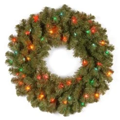 24" Albany Fir Artificial Christmas Wreath 7 24" Albany Fir Artificial Christmas Wreath -Courtyard Home Furnishings Store 088610 2