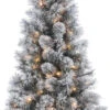 4.5' Snowy Canyon LED Mixed Needle Artificial Christmas Pine Tree