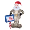 7' Airblown® Inflatable Military Santa