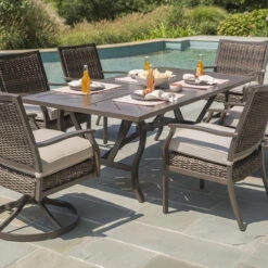 Thatcher Woven Padded Patio Dining Sets 13 Thatcher Woven Padded Patio Dining Sets -Courtyard Home Furnishings Store 088876 3