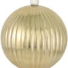200MM Sonic Gold Shatterproof Ripple Ball Ornament