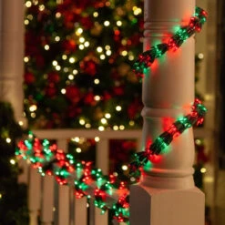 9' Light Garland Chain With 300 Incandescent Lights