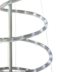 7' LED Rope Light Spiral Tree Decorations -Courtyard Home Furnishings Store 090039 2