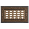 Decorative Brown Scroll Sassafras Doormat Tray