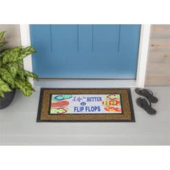 Decorative Brown Scroll Sassafras Doormat Tray -Courtyard Home Furnishings Store 090277 3