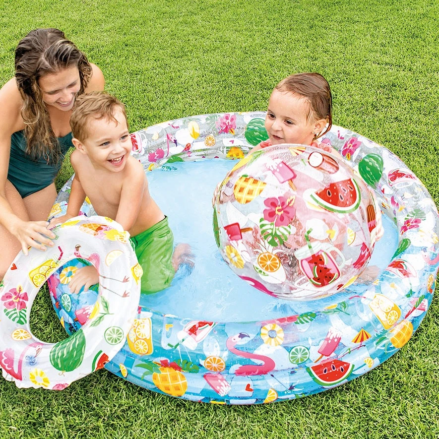 Intex Just So Fruity Inflatable Fun Pool Set 1 Intex Just So Fruity Inflatable Fun Pool Set