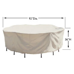 54" Round Table & Chair Protective Cover CP571 -Courtyard Home Furnishings Store 092563 2