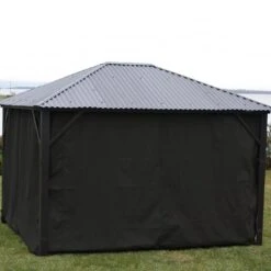 Chocolate Colored Curtains For Hard Top Gazebos