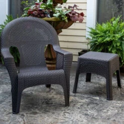 Woven Patio Side Tables -Courtyard Home Furnishings Store 094226 4