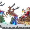 10" Battery-Operated Musical Santa In Sleigh Lighted Tabletop Decoration