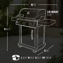 Weber Spirit S-315 Grill Series -Courtyard Home Furnishings Store 094565 2