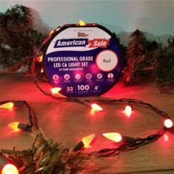 Set Of 100 Professional Grade Twice Bright C6 LED Lights -Courtyard Home Furnishings Store 095558