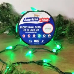 Set Of 100 Professional Grade Twice Bright C6 LED Lights -Courtyard Home Furnishings Store 095559