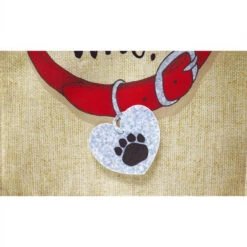 'Who Rescued Who?' Burlap Boutique™ Garden Flag -Courtyard Home Furnishings Store 097651 2