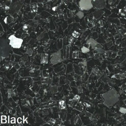 1/4" Black Reflective Fire Pit / Fireplace Fire Glass