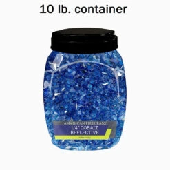 1/4" Cobalt Blue Reflective Fire Pit / Fireplace Fire Glass -Courtyard Home Furnishings Store 101936 5