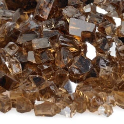 1/4" Copper Reflective Fire Pit / Fireplace Fire Glass -Courtyard Home Furnishings Store 101943 3