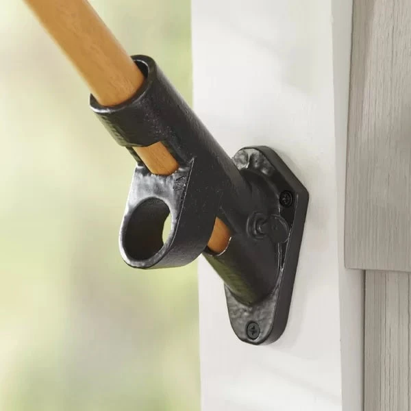 Two-Position Black Cast Iron Bracket For Flags 1 Two-Position Black Cast Iron Bracket For Flags