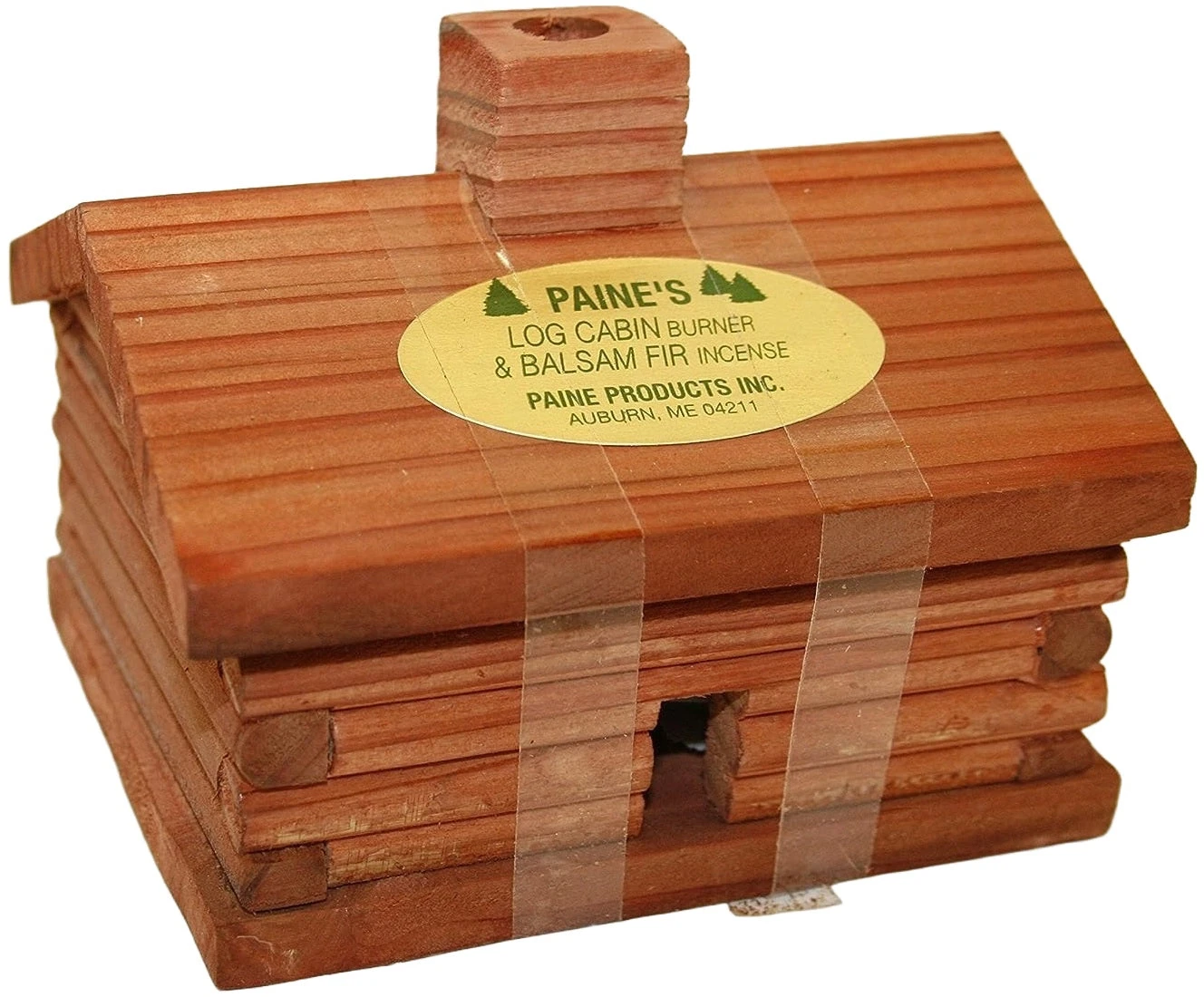 Large Log Cabin Incense Burner With 10 Pieces Of Balsam Fir Incense Logs 1 Large Log Cabin Incense Burner With 10 Pieces Of Balsam Fir Incense Logs