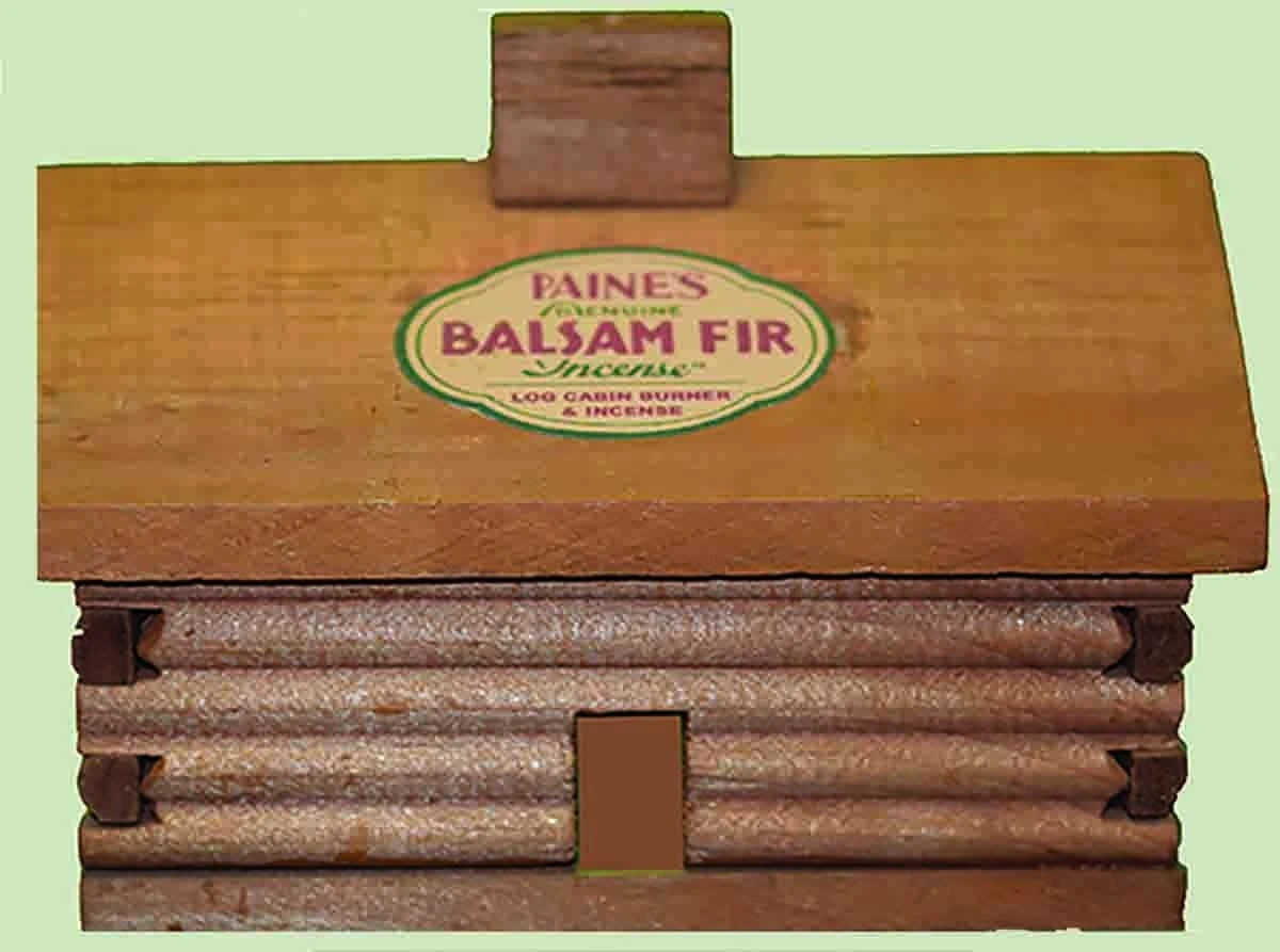 Large Log Cabin Incense Burner With 10 Pieces Of Balsam Fir Incense Logs 2 Large Log Cabin Incense Burner With 10 Pieces Of Balsam Fir Incense Logs - Image 2