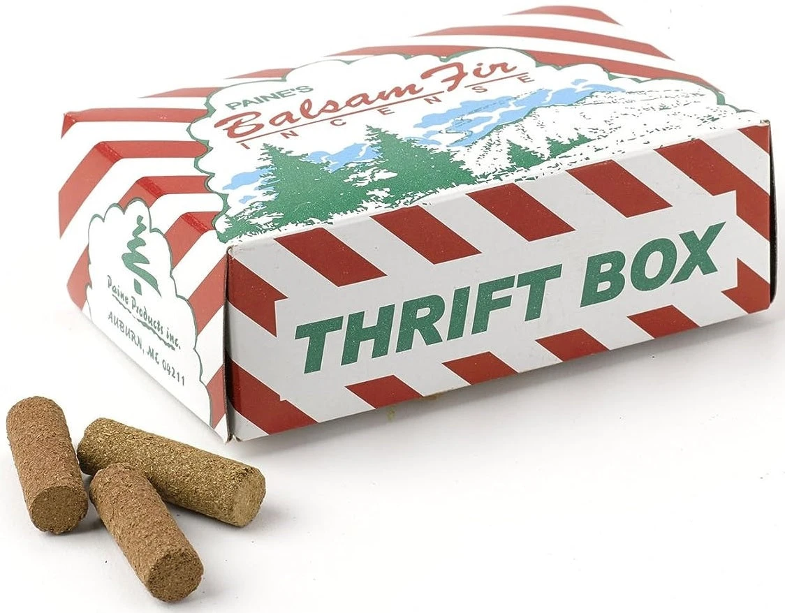 Set Of 50 Balsam Fir Incense Logs & Holder 1 Set Of 50 Balsam Fir Incense Logs & Holder