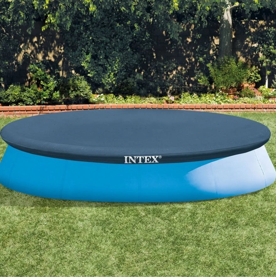 12' X 12" Easy Set Inflatable Pool Cover From Intex 3 12' X 12" Easy Set Inflatable Pool Cover From Intex - Image 3