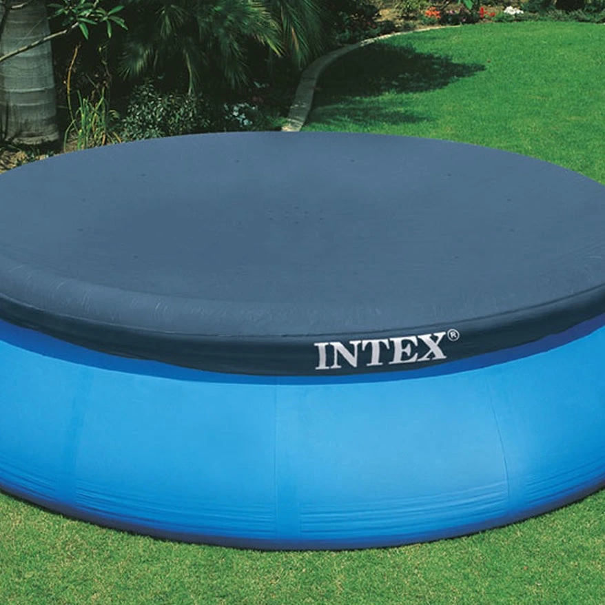 12' X 12" Easy Set Inflatable Pool Cover From Intex 2 12' X 12" Easy Set Inflatable Pool Cover From Intex - Image 2