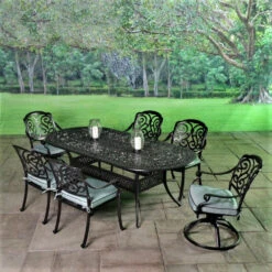 Shoreline Cast Aluminum Cushioned Patio Dining Sets 19 Shoreline Cast Aluminum Cushioned Patio Dining Sets -Courtyard Home Furnishings Store 136907 2