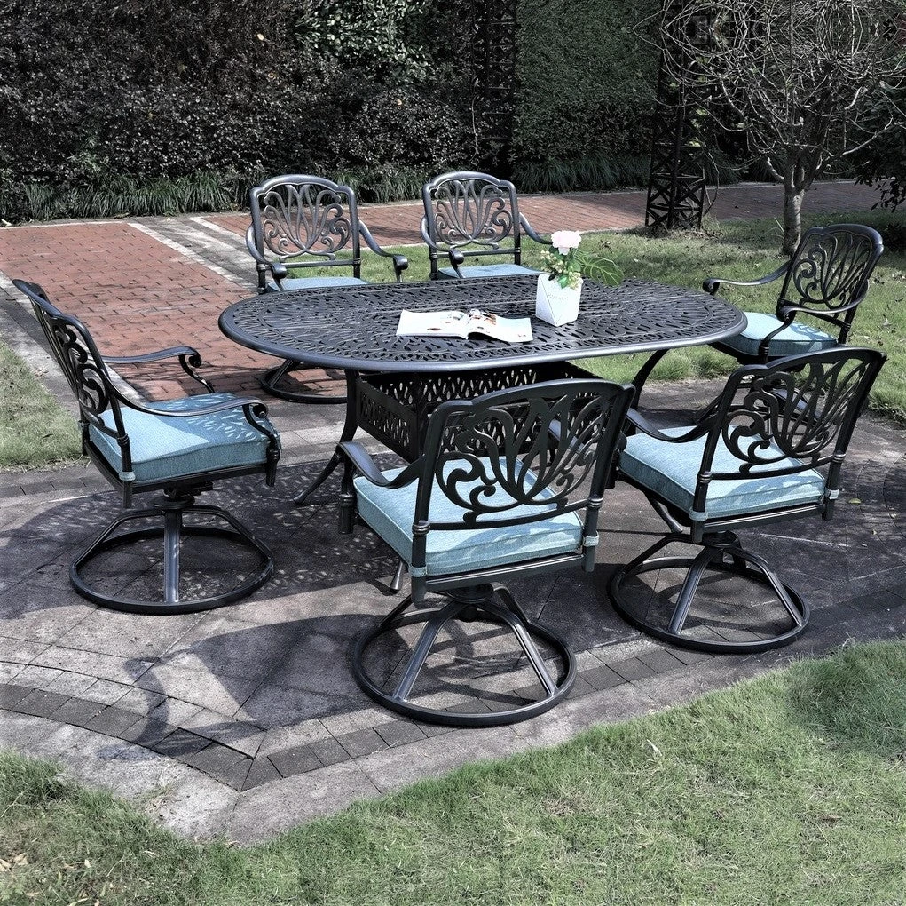 Shoreline Cast Aluminum Cushioned Patio Dining Sets 4 Shoreline Cast Aluminum Cushioned Patio Dining Sets - Image 4