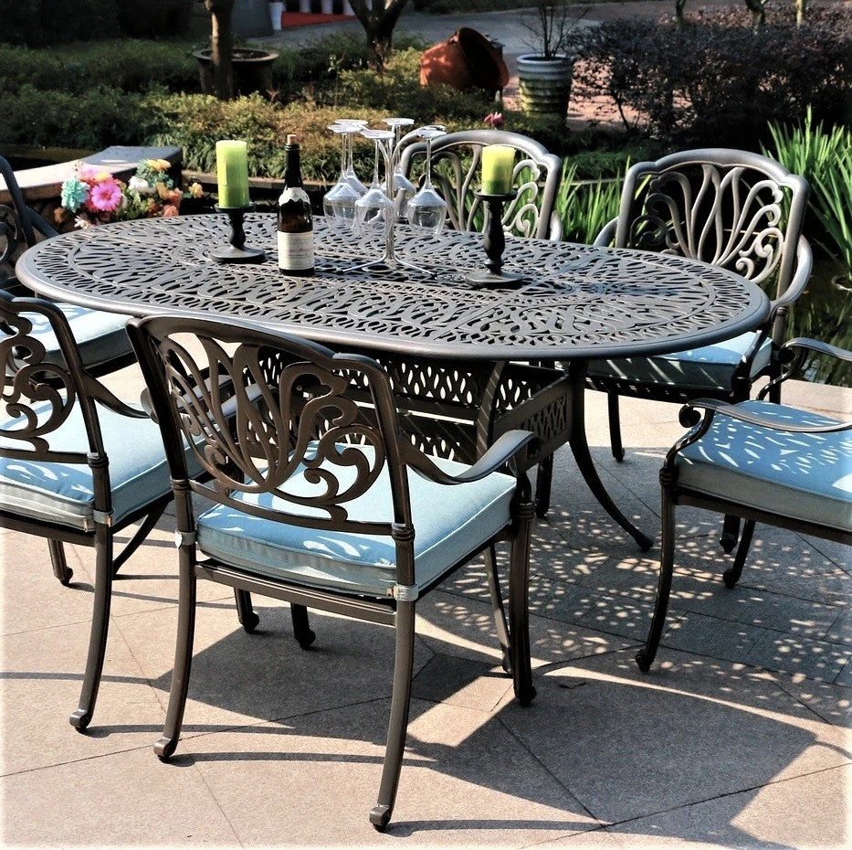 Shoreline Cast Aluminum Cushioned Patio Dining Sets 1 Shoreline Cast Aluminum Cushioned Patio Dining Sets