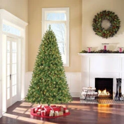 Carrington Pine Quick Set Pre-Lit Artificial Christmas Tree -Courtyard Home Furnishings Store 137751