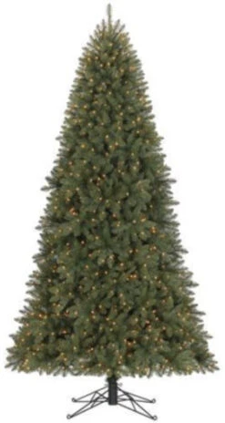 Carrington Pine Narrow Profile Quick Set Pre-Lit Artificial Christmas Tree