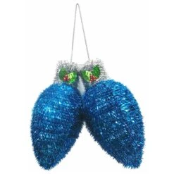 3D 2-Piece Tinsel Christmas Light Bulb Decorations 9 3D 2-Piece Tinsel Christmas Light Bulb Decorations -Courtyard Home Furnishings Store 138208 2