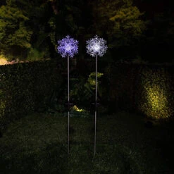 Solar Powered Motion LED Snowflake Garden Lights -Courtyard Home Furnishings Store 162623 4