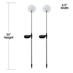 Solar Powered Motion LED Snowflake Garden Lights -Courtyard Home Furnishings Store 162623 7