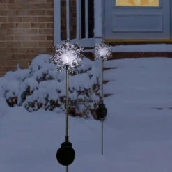 Solar Powered Motion LED Snowflake Garden Lights -Courtyard Home Furnishings Store 162623 9